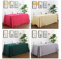 Nappe élégante blanche de style français, faite à la main, personnalisable, en polyester imperméable, motif uni, sensation haut de gamme, couleur personnalisée pour
