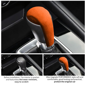 Para <span class=keywords><strong>Mazda</strong></span> Axela Atenza, cubierta de <span class=keywords><strong>maletero</strong></span> de cambio de marchas de Alcantara, pegatina embellecedora decorativa, accesorios de Interior de coche, para <span class=keywords><strong>Mazda</strong></span> Axela Atenza, 1, 2 - Product Image 2