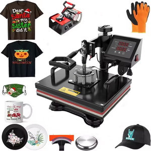 LINKO Freesub 簡単操作昇華型ヒートプレス機 5 in 1 手動ヒートプレス機 Tシャツ用 - Product Image 1