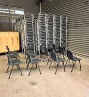 Chaises d'étudiant individuelles en plastique, meubles de bureau et de salle à manger durables et empilables, vente en gros à prix réduit