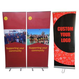 Expositor de Banner Enrollable Portátil de Aluminio Retráctil de Alta Calidad para Ferias Comerciales - Product Image 1