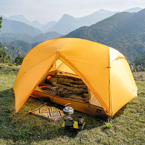 เต็นท์แคมป์ปิ้งกลางแจ้งแบบพับได้ กันน้ำ น้ำหนักเบา สำหรับเดินป่า แบ็คแพ็ค 4 ฤดู ผลิตจากไนลอนวิดาลิโด 15D แบบสองชั้น - Product Image 1