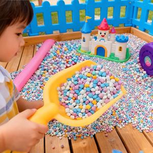 Groothandel Fabrikant Imiteren Porseleinen Deeltjes Kinderen Zand Zwembad Potted Landschapsarchitectuur Rubber Kleur Zand Decoratie - Product Image 3