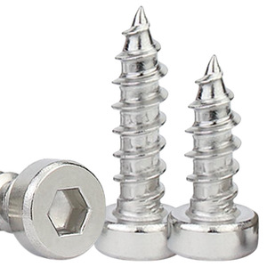 304 Stainless Steel Cylindrical Head Internal Hex Self Tapping Screws M2 M3 M4 M5 Metric Grade A Construction Industry - Product Image 4