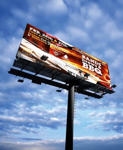 ป้ายโฆษณาป้ายเสาบนหน้าจอเมนูป้ายโฆษณาป้ายเขียนข้อความแบบตัวแปรพร้อมแผงแสดงแบบแยก - Product Image 2