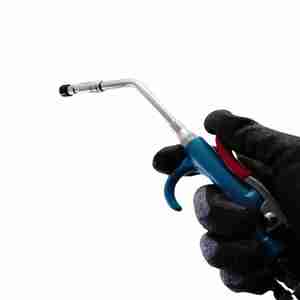 Pistolet à air comprimé durable en métal OEM, buse longue, action pivotante à 360 degrés, débit de contrôle de 1500 L/min - Product Image 2