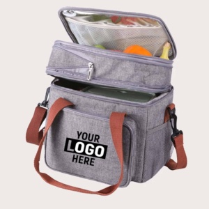 Wholesale Custom Leakproof <b>Insulated</b> <b>Lunch</b> Cooler Bag, Large Capacity Double Deck Adult <b>Lunch</b> <b>Box</b> for Promotion - Product Image 5