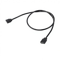 Cable adaptador de extensión de ventilador de caja de ordenador, con conductor de cobre aislado, de 4 pines grandes a 4 pines pequeños, modelo M120051