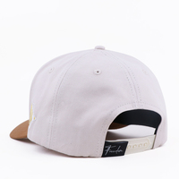 Gorra de Béisbol Qianzun Retro de 5 Paneles, 100% Algodón, Dos Tonos, Visera Curva, Logotipo Bordado en 3D Personalizado