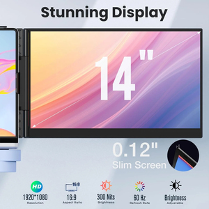 Monitor de Pantalla Dual S8 para Contadores y Abogados, Extensor de Pantalla Portátil de 14 Pulgadas FHD IPS para Laptop, Visualización Multi-Ventana - Product Image 4