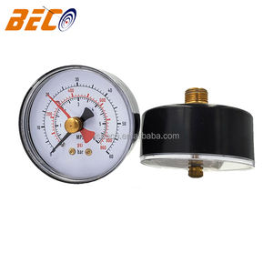 2.5 "जल दबाव परीक्षण गेज 0-60 बार अल्ट्रासोनिक बॉयलर के लिए अधिकतम दबाव मेमोरी डबल सुई दबाव गेज के साथ - Product Image 3