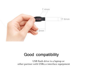 Customized Logo Mini <b>USB</b> <b>2.0</b> Flash Drive 8GB-512GB Plastic Memory Stick for PC & Laptop - Product Image 5