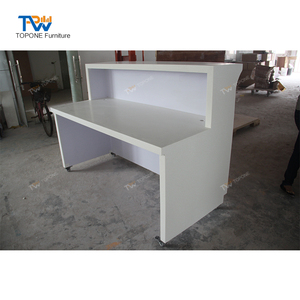 Conception de bureau de réception avant de magasin de <span class=keywords><strong>d</strong></span>étail <span class=keywords><strong>mobile</strong></span> de couleur blanche pour meubles de magasin - Product Image 5