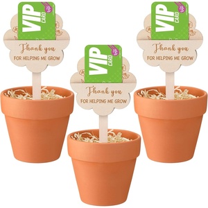 Regalos de Graduación Personalizados para Maestros, Ramo de Tarjetas de Regalo, Macetas de Terracota de 4.7 Pulgadas con Tarjeta de Agradecimiento por Ayudarme a Crecer - Product Image 1