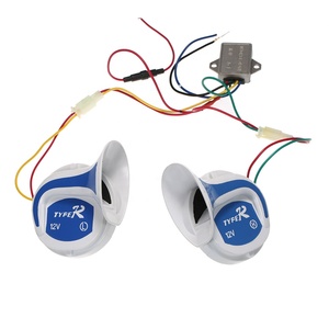 Sirena Eléctrica Digital de 2 Vías ABS, Bocina de Aire con Sonido de Caracol, 18 Sonidos Mágicos, Bocina Multisonido, <span class=keywords><strong>Altavoz</strong></span> para <span class=keywords><strong>Auto</strong></span> - Product Image 2