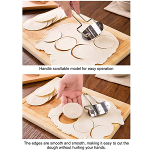 Moule à raviolis chinois de qualité supérieure, Ravioli et <span class=keywords><strong>tarte</strong></span> ronds en acier inoxydable - Product Image 5