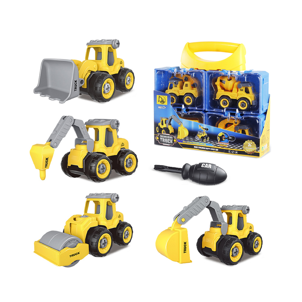 Dropshipping Children's Educational Toys Engineering Vehicle Assembled Engineering Truck Toys