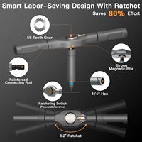 Faireach Set Obeng Magnetik 42 Buah dengan Gagang Ratchet Lepas Pasang, Kepala Torq-Set, Perlengkapan Perkakas Portabel Ringkas untuk DIY Sepeda