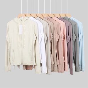 2025 New Style Hot Sale Breathable <strong>Yoga</strong> Fitness Gym Wear Sport <strong>Jacket</strong> L L Women's Front Custom Logo Running Top - Product Image 5