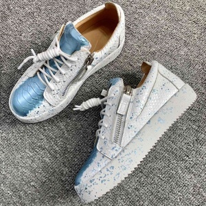 Sneakers di Lusso di Alta Qualità per Uomo, Scarpe Casual in Vera Pelle per Donna, Scarpe Sportive da Tennis Marca GZ, Mocassini ZIP 35-48 0337 - Product Image 1