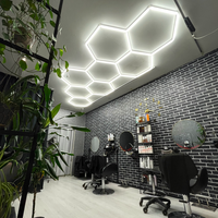 Luz LED Hexagonal SUEZ de Alta Calidad 6000K para Taller de Automóviles, Oficina y Uso en Hoteles - Luz para Detallado de Automóviles