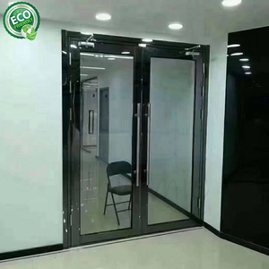 Puerta de Vidrio Resistente al Fuego Estándar EN de 0.5-2 Horas con Superficie Acabada para Apartamentos, Sótanos y Hoteles - Product Image 1