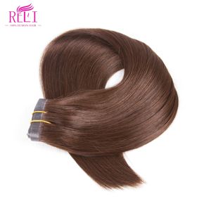 100% 人毛エクステンションPUクリップ<span class=keywords><strong>in</strong></span> Remyシームレスヘアクリップインエクステンション - Product Image 2