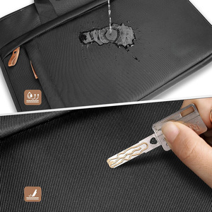 17-17.3 inch mỏng chống nước vải máy tính xách tay trường hợp tay áo tối màu xám của người đàn ông Túi máy tính phù hợp với máy tính xách tay Túi bao gồm - Product Image 6