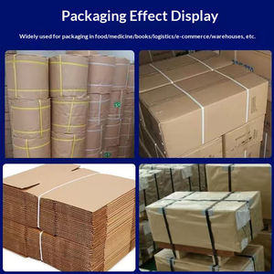 Machine <span class=keywords><strong>d</strong></span>'emballage industrielle électrique automatique pour la cerclage <span class=keywords><strong>de</strong></span> palettes et <span class=keywords><strong>de</strong></span> cartons avec bande PP - Product Image 6