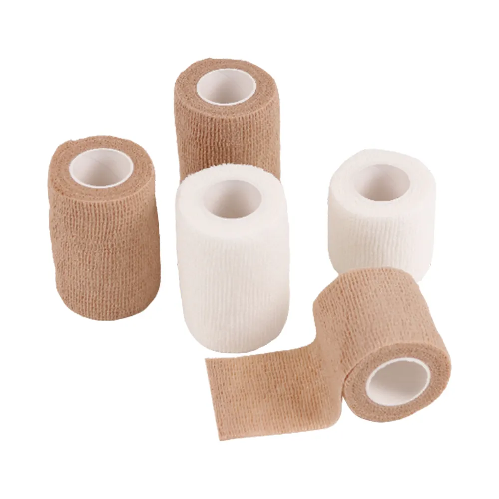 OEM Kohäsionsbandage elastisches selbstklebendes Band Gauze-Band atmungsaktiv Klebende Bandage