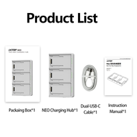 LKTOP NC036 Neo Two-Way Charging Hub: Pengisi Daya Cepat 65W untuk 3 Baterai DJI Neo dengan Mode Penyimpanan & Power Bank