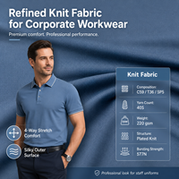 Telas de Punto C59/T36/SP5 para Ropa, Tela de Poliéster y Algodón, Tela Elástica en 4 Direcciones para Uniformes Escolares, Venta al por Mayor y Ropa de Trabajo