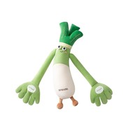 Nouvel Oreiller en Peluche pour Adulte en Forme de Ciboulette, avec Fonction Musicale, Rembourrage en Coton PP, Matière Polyester, Soutien Lombaire
