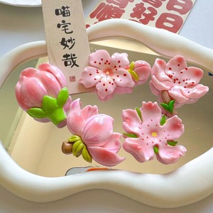 Imán Decorativo 3D <span class=keywords><strong>de</strong></span> Resina para Refrigerador, Diseño Art Deco, Flor Rosa, Recuerdo <span class=keywords><strong>de</strong></span> Pascua, Producto Promocional para Cocina - Product Image 4