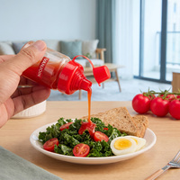 Bouteille souple en plastique de 70 ml pour sauce piquante, sauce tomate, sauce chili, ou vinaigrette