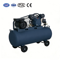 Compresseur d'air portable silencieux à piston refroidi par air 220V 50L avec réservoir en acier inoxydable à vendre
