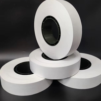 Ruban adhésif en papier blanc thermoscellable, largeur 30 mm, longueur personnalisable pour machine à banderoler les devises