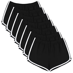 Shorts de Yoga para Mujer, Cintura Media Elástica con Bolsillos, Corte Holgado, Tallas Grandes, Ecológicos, Impermeables y de Secado Rápido - Product Image 1