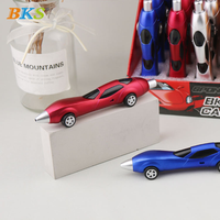 Vente directe usine – Stylo bille créatif en plastique de 1,0 mm en forme de voiture de course avec logo personnalisé, encre noire, cadeau scolaire pour enfants, UV
