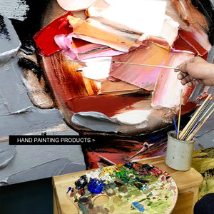 Cuadro Decorativo <span class=keywords><strong>de</strong></span> Retrato Abstracto en Oferta, Pintura <span class=keywords><strong>al</strong></span> Óleo Hecha a Mano sobre Lienzo, Pintura Moderna <span class=keywords><strong>de</strong></span> Figuras Pintadas a Mano sobre Lienzo - Product Image 4