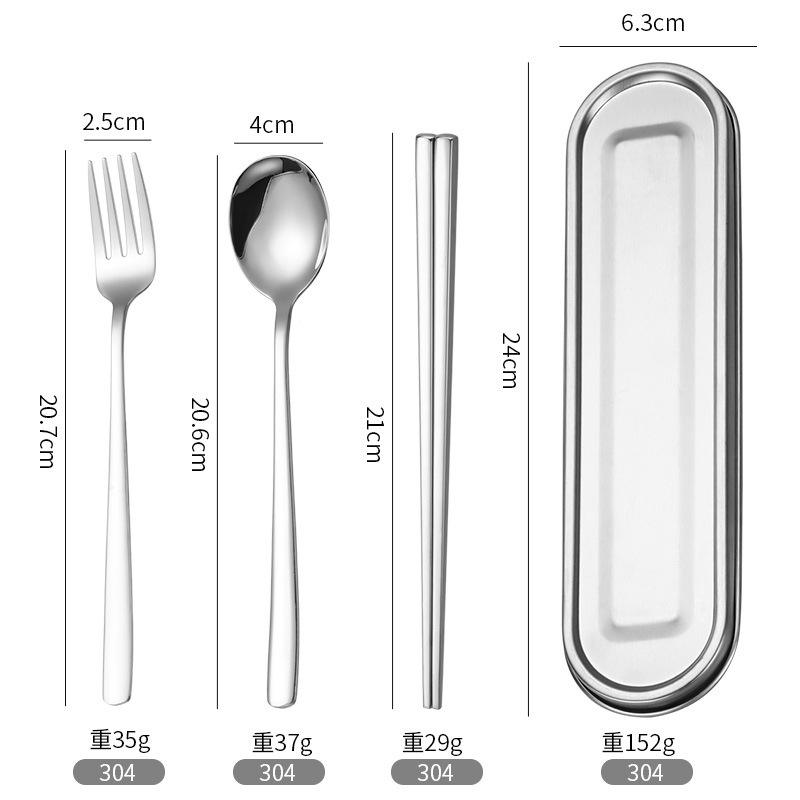 304 กล่อง, 304 ช้อน, ส้อม และตะเกียบ