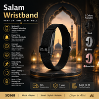 Bracelet électronique intelligent ITasbeeh Salam pour musulmans, compteur de Zikr, contrôle par application, rappel de prière, réveil