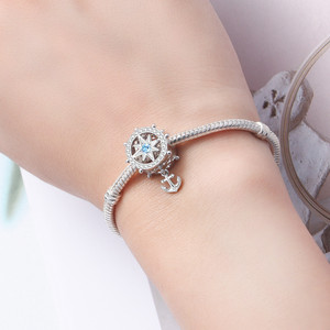 A ship's wheel tassel pendant, which can be used as a <b>spacer</b> bead, is a DIY lucky charm gift for women - Product Image 6