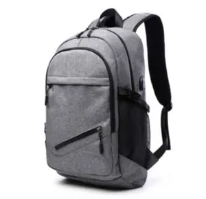 Novo design saco de Desporto USB Mochila, 15.6 "Mochila Laptop com Porta USB e Carregador de Basquete Malha bolsa para laptop mochilas