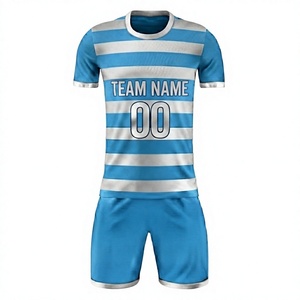 Premium Quality Unisex <b>Soccer</b> Uniform Adults 100% Polyester Breathable Fabric Customizable Team Name Crew Neck Plus Size Short - Product Image 1