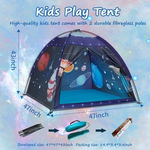 Imaginative Unisex Indoor Playhouse Play Tent Soft Polyester Kids Toy con un espacio suave World Universe Perfect Gift Kids - Product Image 4