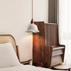 Lámpara colgante interior minimalista moderna Pantalla de lámpara de cemento brillante para decoración de restaurante Bar araña decorativa de tamaño medio - Product Image 6