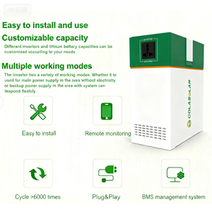 สถานีไฟฟ้าพกพา Cola Solar 1000Wh 200W LiFePO4 ระบบ ESS แบบ All-in-One เครื่องกำเนิดไฟฟ้า MPPT คลื่นไซน์บริสุทธิ์ พลังงานแสงอาทิตย์ - Product Image 3