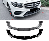 Spoiler de pare-chocs avant pour Mercedes-Benz Classe E W213 C238 Coupé Sport pré-lifting 2016-2020 ABS noir brillant