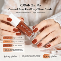 KUDAN 10ml Vernis à Ongles Rouge Carré Classique Pelable Effet Eau Brillant Longue Durée pour Usage Quotidien Fourniture Professionnelle Marque Privée